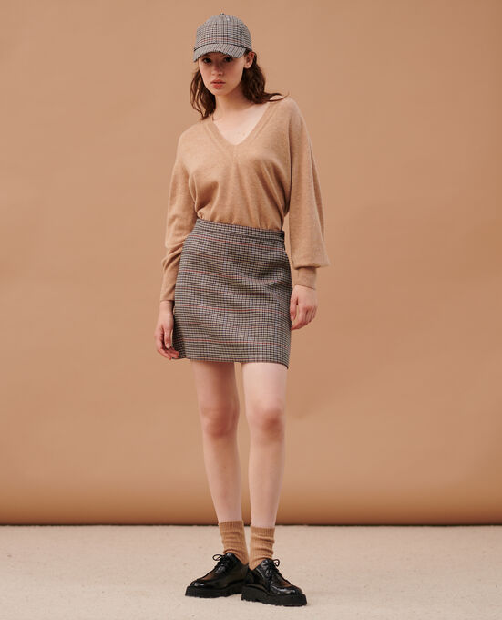 Mini falda a cuadros 8864 03 GRAY CHECK