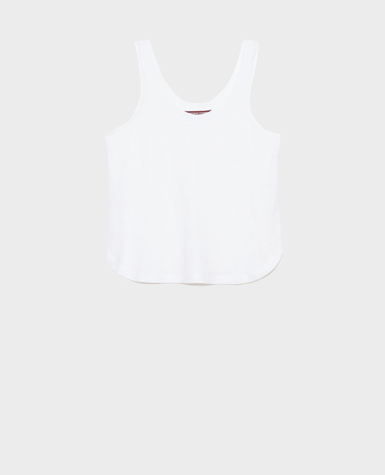Camiseta de lino sin mangas 00 white 2ste054f05