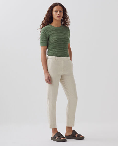 MARGUERITE - Pantalón cigarette 0310 beige natural 3spa005f03