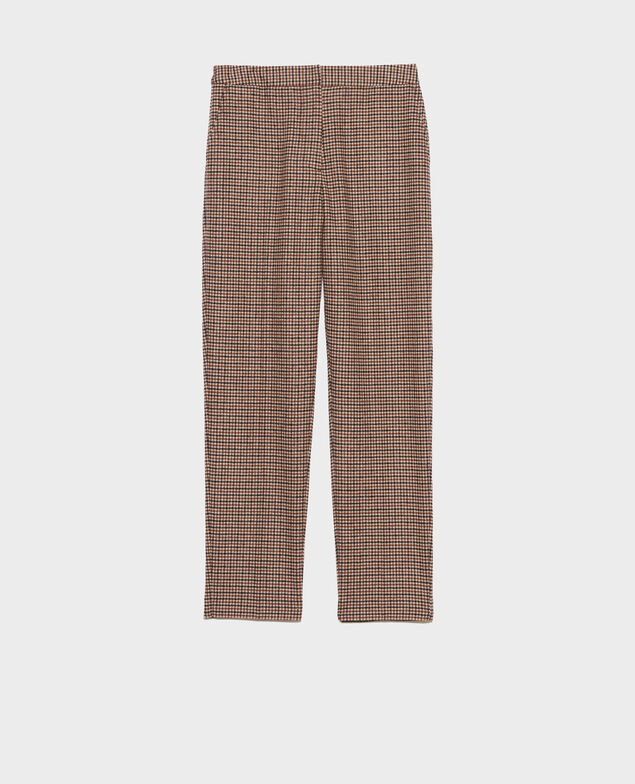 MARGUERITE - Pantalón cigarette 6042 check Popeille