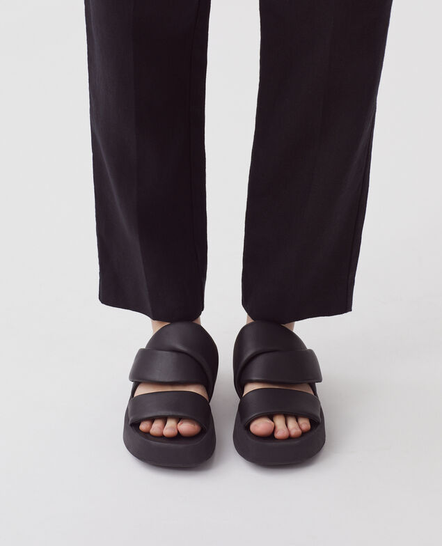 Sandalias de piel H096 black