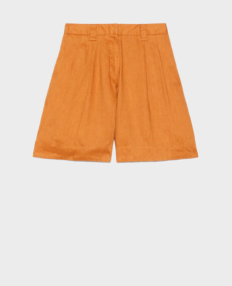 Short amplio de lino 0320 almond brown 3spa112f04