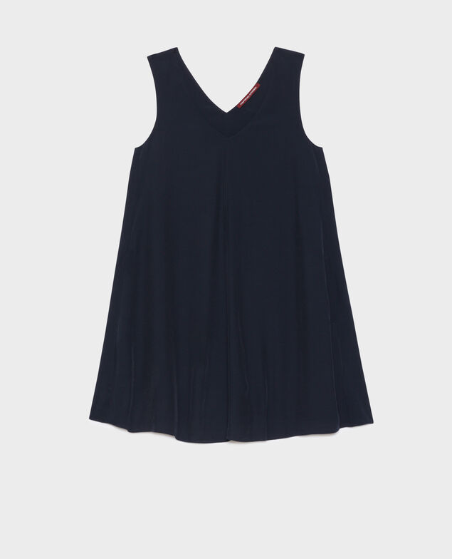 Vestido corto fluido 0693 navy