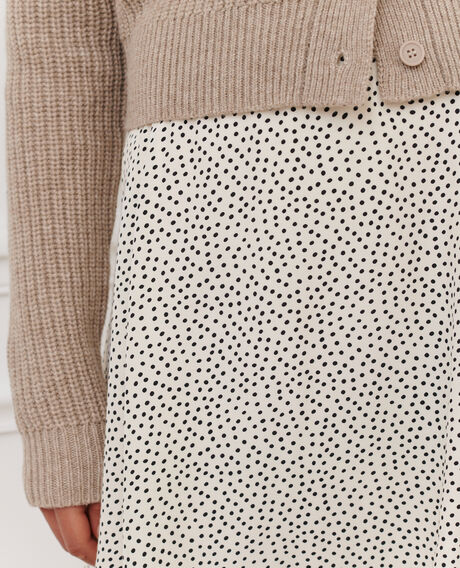 Falda corta estampada 7301c 124 print white 2ssk428v10
