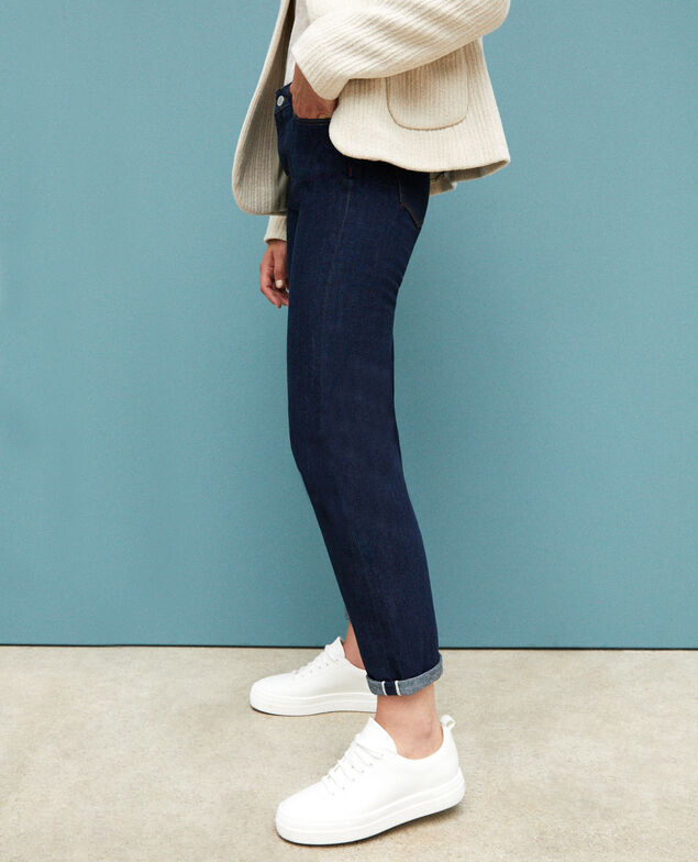 Jeans real straight Azul