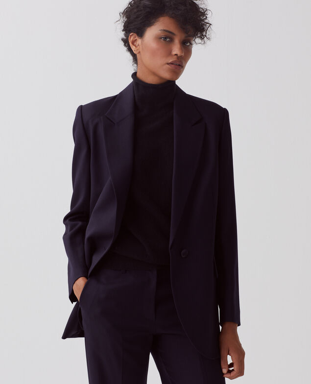 Blazer de lana 7012c 69 navy