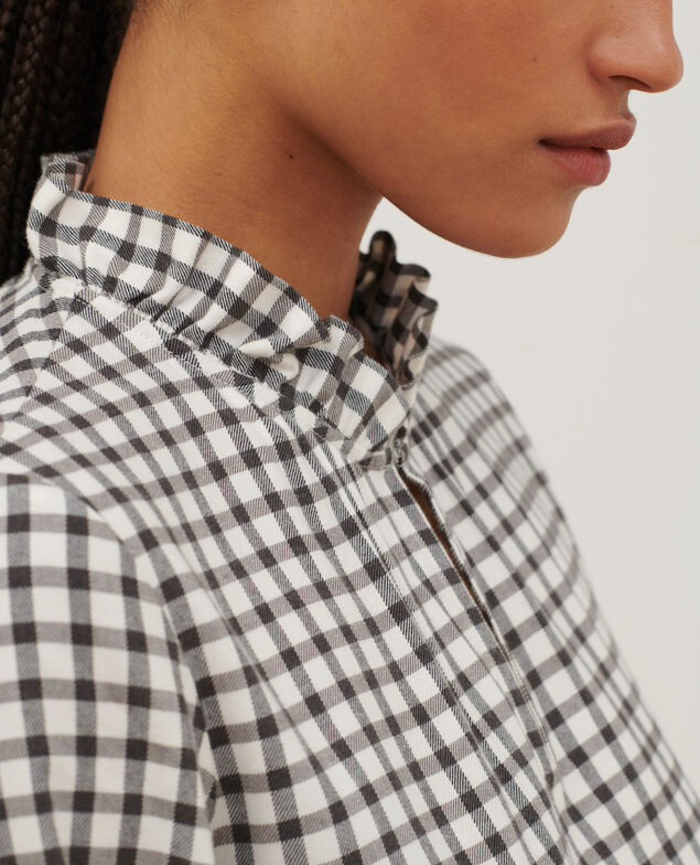 Blusa de algodón mezclado