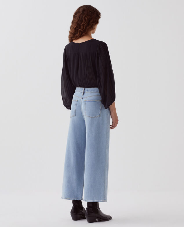 EMY - Jeans cropped wide leg H621 light wash