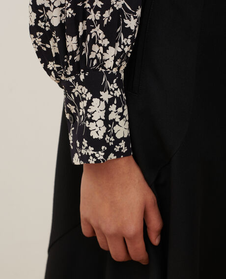 Blusa estampada fluida
