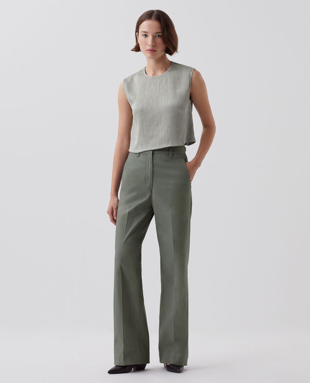 Top sin mangas con textura J050 shadow gray