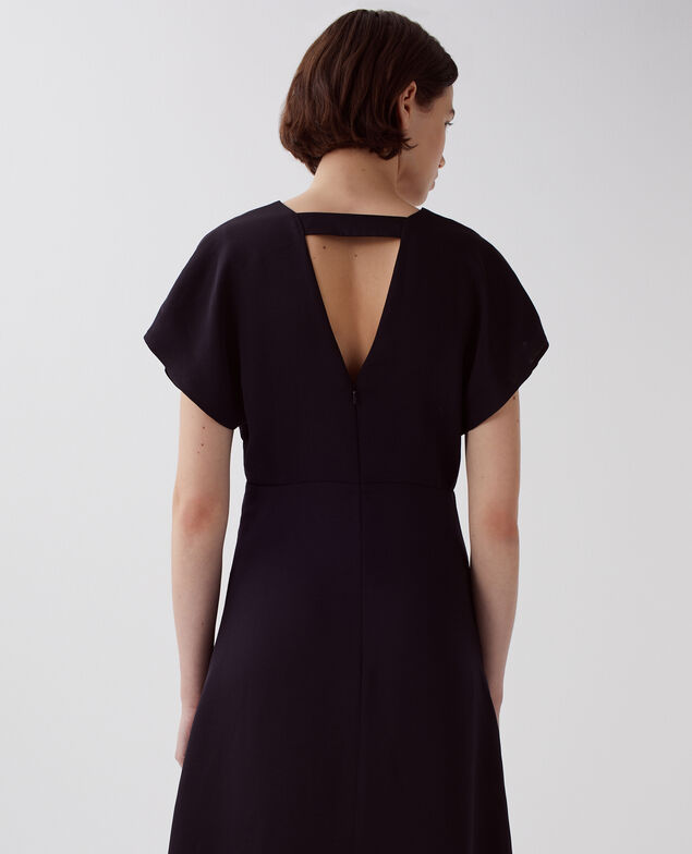 Vestido fluido tacto seda H091 black beauty