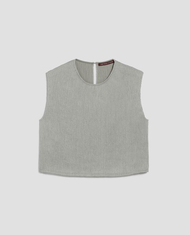 Top sin mangas con textura J050 shadow gray