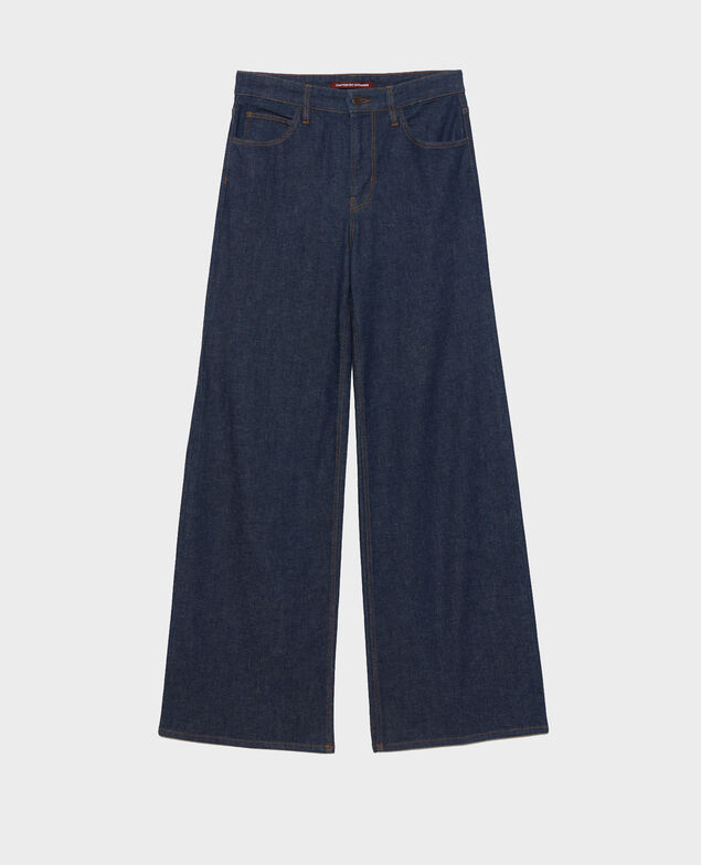 JEANETTE - FLARE - Jeans de talle alto Denim rinse