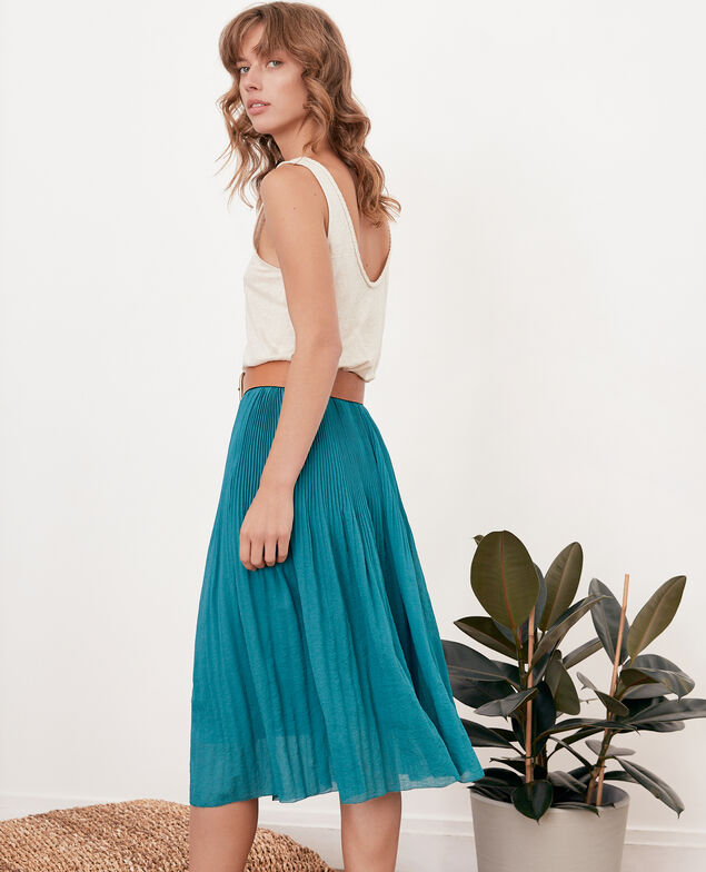 Falda plisada Pacific green