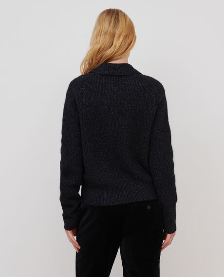 Jersey cuello polo de alpaca mezclada