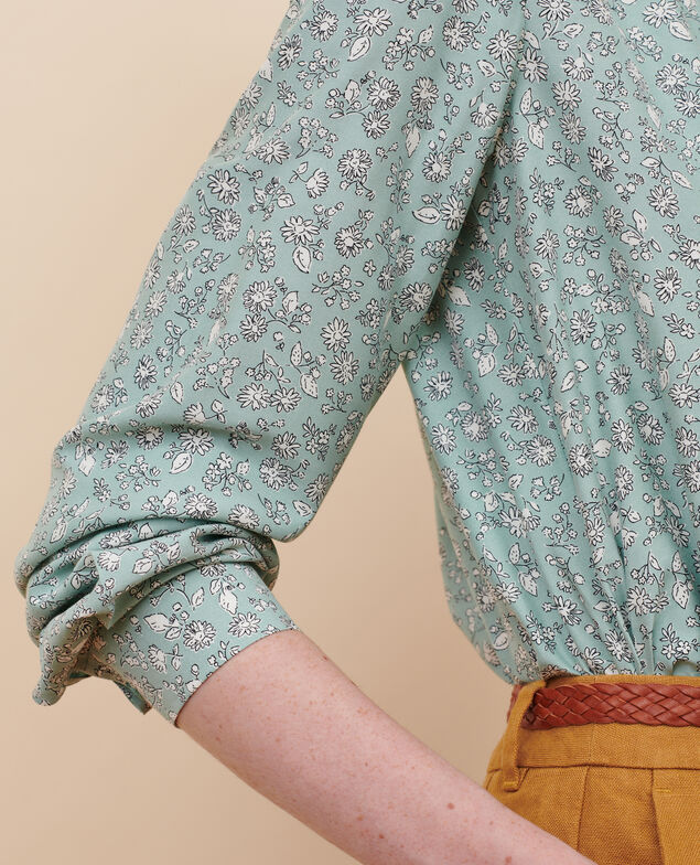 Camisa fluida 96 print green
