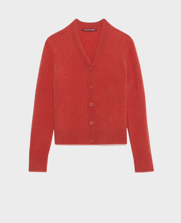 Cárdigan de cachemir 8830 16 red