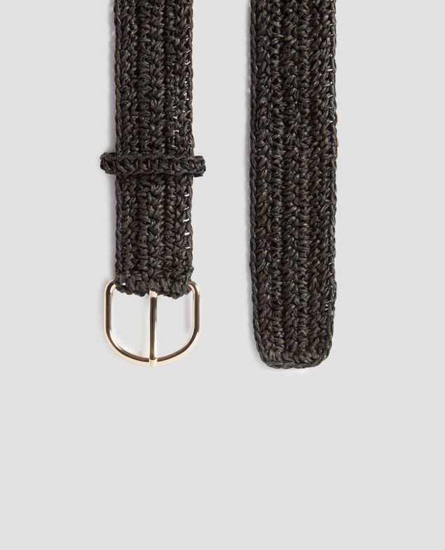 Cinturón fino trenzado 8853 09 black