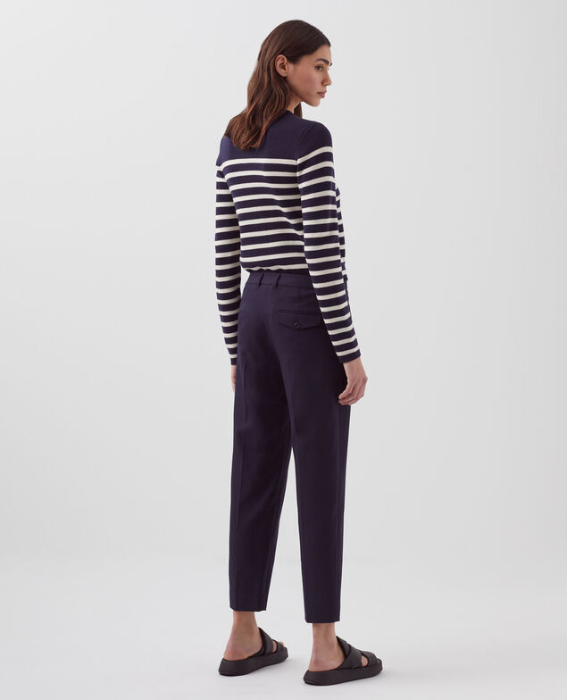MARGUERITE - Pantalón cigarette 7012c 69 navy