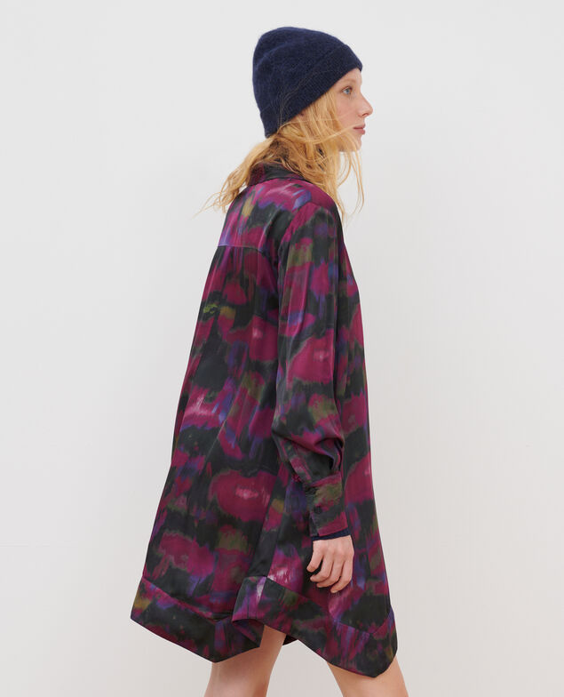 Vestido estampado fluido A770 print bolero purple