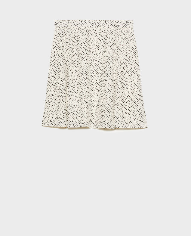 Falda corta estampada 7301c 124 print white