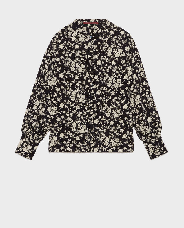 Blusa estampada fluida