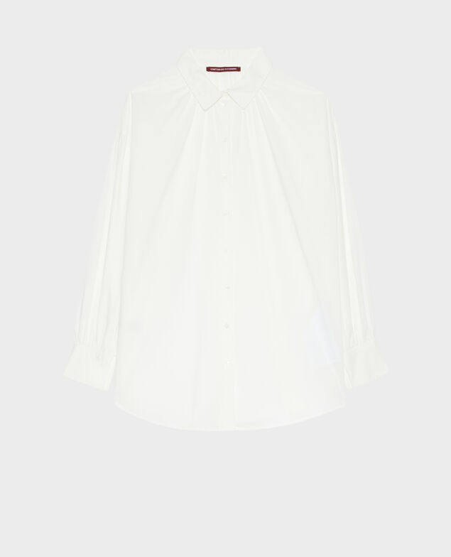 Camisa túnica de algodón 0007 white 3ssh283c01