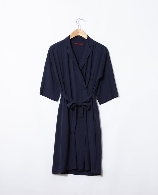 Vestido cruzado Azul