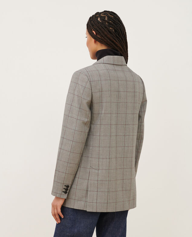 Chaqueta amplia de lana