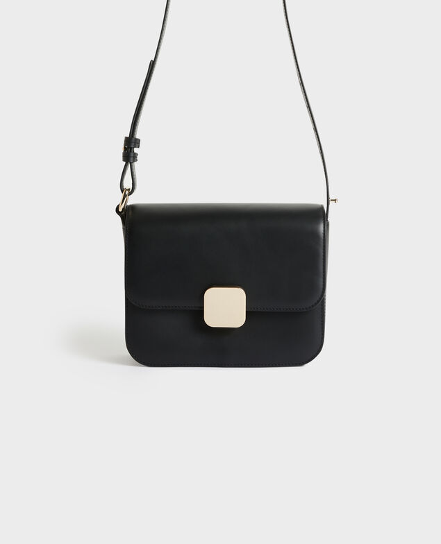 VIC - bolso caja de cuero 8853 09 black 2wba119