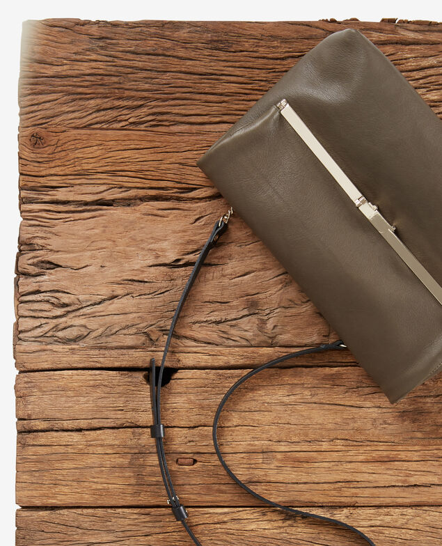 Bolso de cuero  Kaki