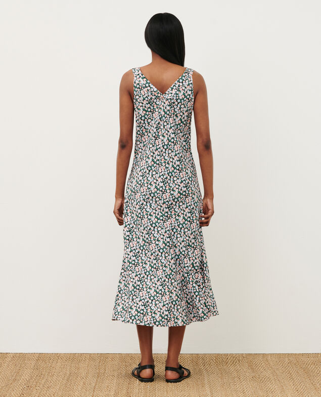 Vestido largo estampado 7300d 119 print blue