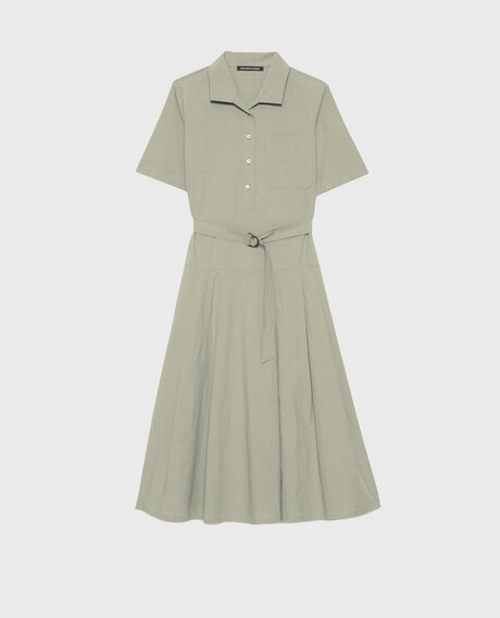 Vestido midi de algodón 0560 vetiver 3sdr041c12