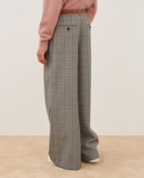YVONNE - Pantalón amplio de lana