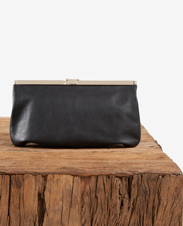 Bolso de mano de piel Noir