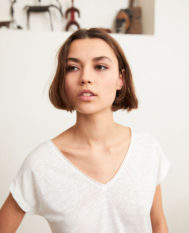 T-shirt en lin Off white