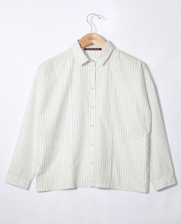 Camisa de corte recto Blanco