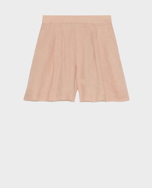 Short de lino 32 beige
