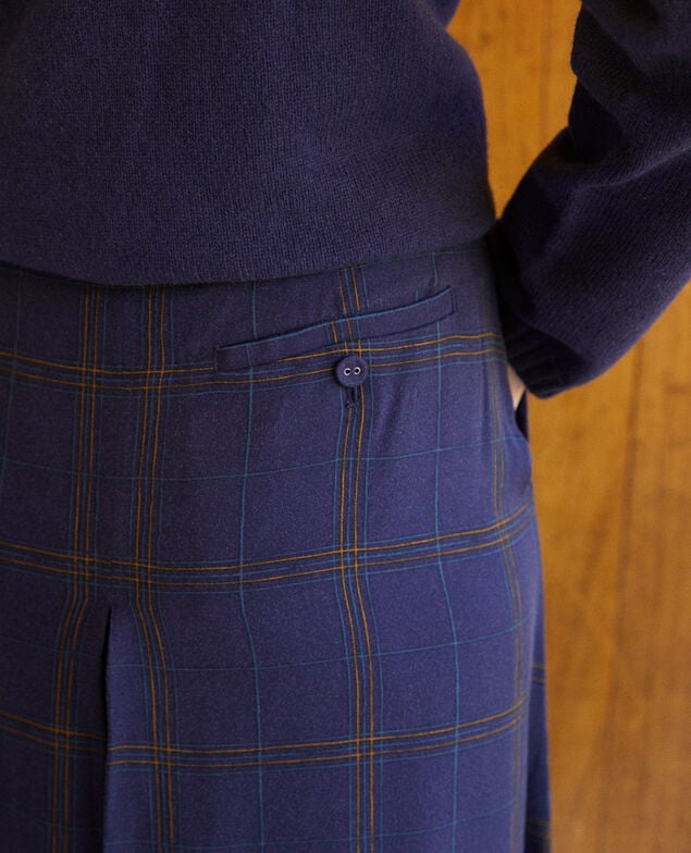  Falda pantalón acampanada Azul