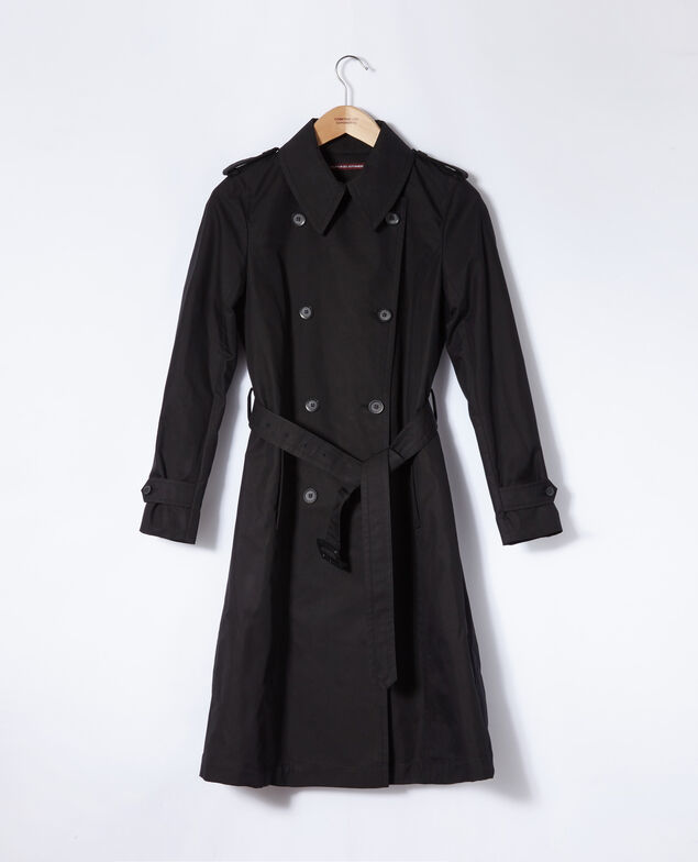 Trench de longitud media Negro