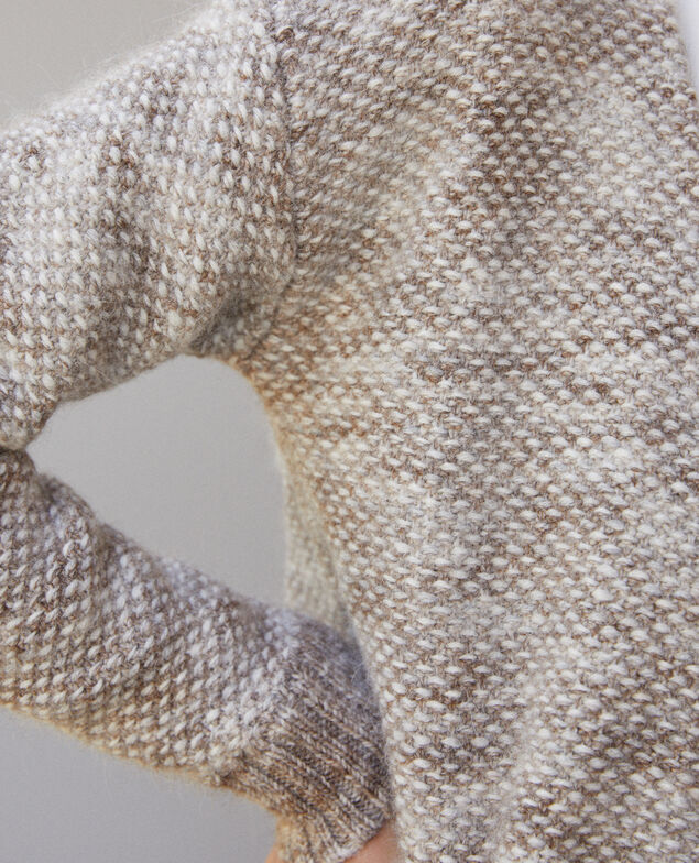 Chaqueta de punto jaspeado Gris