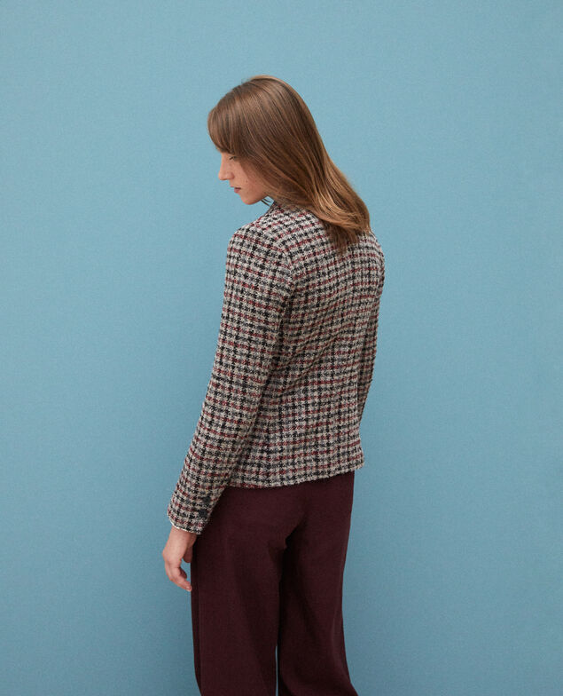 Chaqueta de traje con lana Rojo
