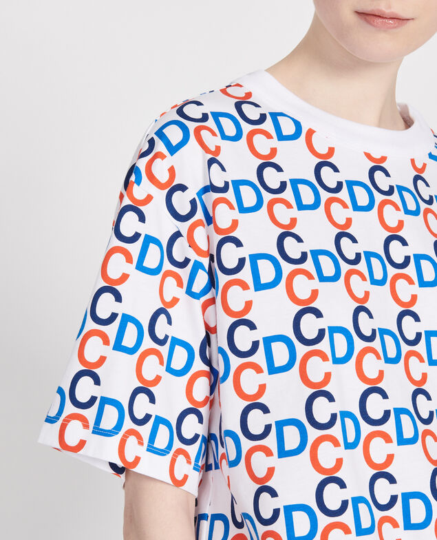 Camiseta de algodón Optical white