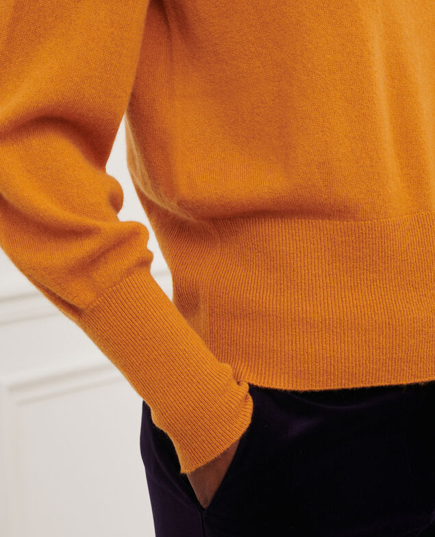 Jersey fino de cachemir con cuello de barco Sudan brwn