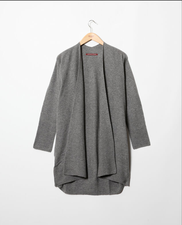 Chaqueta de punto 3D con cachemir Medium heather grey