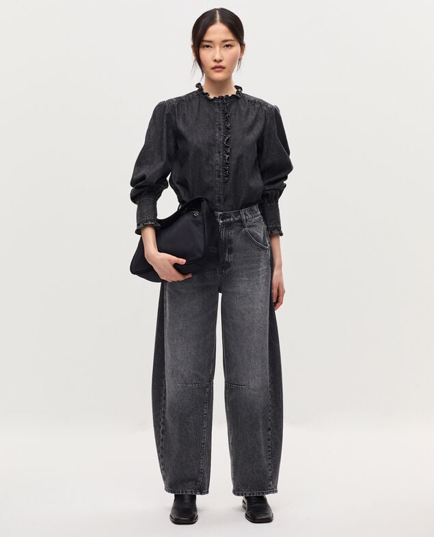 Jeans barrel - CHARLIE K081 dark gray