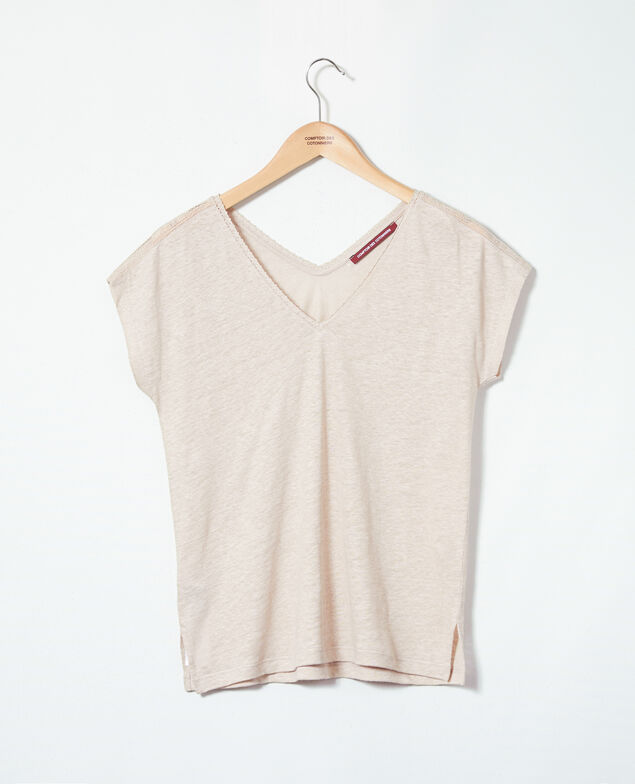 T-shirt en lin Natural linen