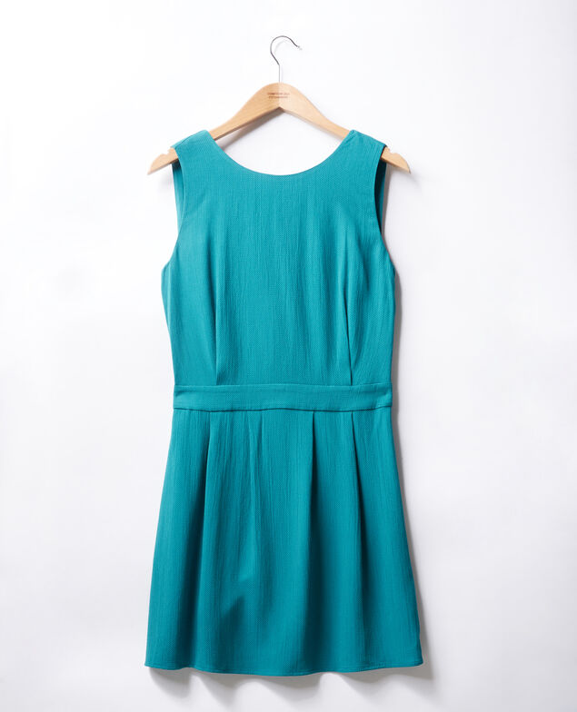Vestido con escote en la espalda Pacific green