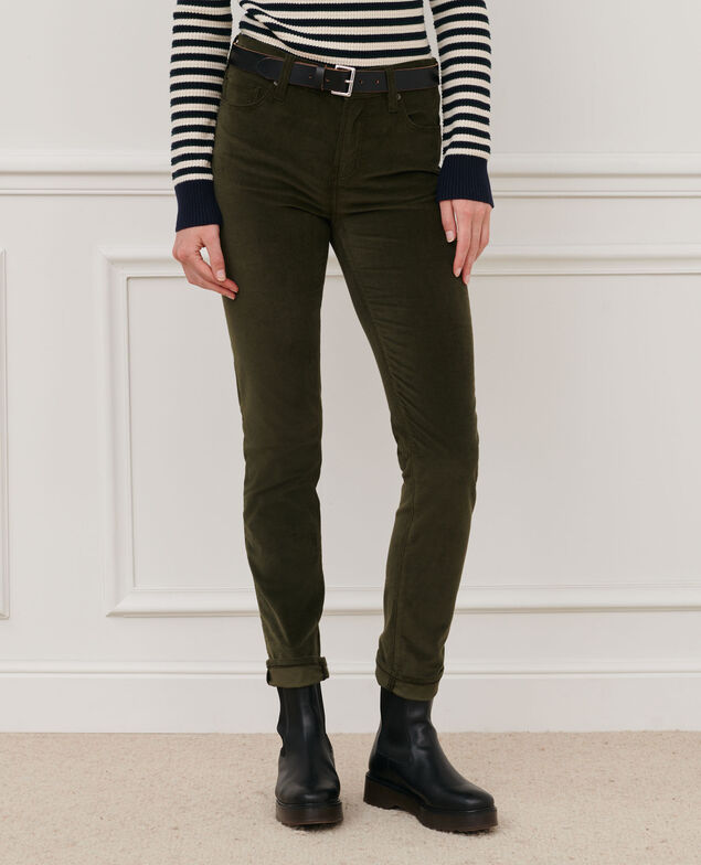 LILI - SLIM - Jeans 5 bolsillos 6002c dark olive