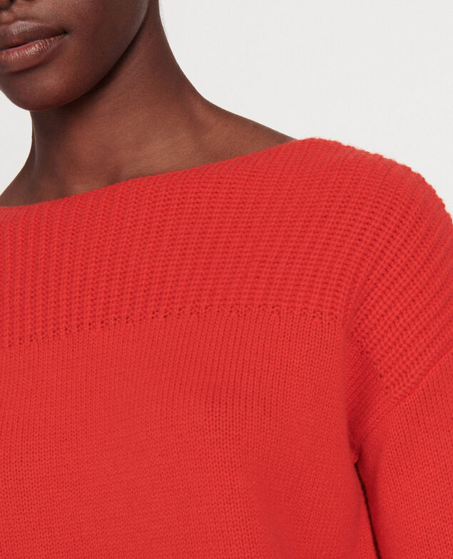 Jersey de lana y cachemir Fiery red
